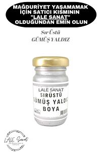 Sır Üstü Gümüş Yaldız Boya 50 gr (ÇİNİ-SERAMİK-CAM-PORSELEN VB.) ürün fotoğrafı
