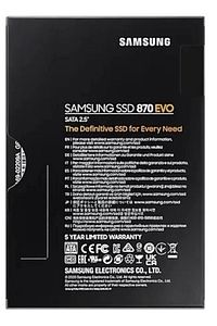 1tb 870 560/530mb/s Evo Mz-77e1t0bw Ssd (RESMİ DİSTRİBÜTÖR GARANTİLİ) ürün fotoğrafı
