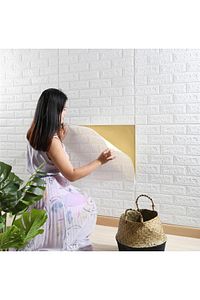 Yapışkanlı Ekoslim 70x77cm 1 Adet Silinebilir Ofis Salon Kaplama Sünger 2mm Duvar Paneli Kağıdı ürün fotoğrafı