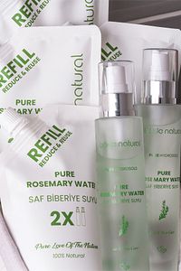 Biberiye Suyu Güçlendirici Saç Toniği Refill Paket 200 ml %100 Doğal Ve Saf ürün fotoğrafı