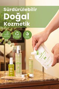 Biberiye Suyu Güçlendirici Saç Toniği Refill Paket 200 ml %100 Doğal Ve Saf ürün fotoğrafı