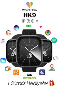 Watch 8 hk 9 Pro+ Plus Akıllı Saat Hd Ekran Oyun yükleyebilme Özelikli Yapay Zekalı ürün fotoğrafı