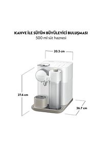 F541 Gran Latissima Süt Çözümlü Espresso Kahve Makinesi,Beyaz ürün fotoğrafı