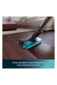 7000 Serisi Aqua 25.2 V Kablosuz Dik Süpürge, PowerCyclone 12, 80 dk'ya Kadar Şarj, XC7053/01 ürün fotoğrafı