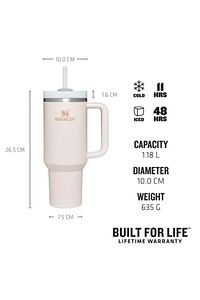 Adv 40oz Quencher2.o Tm Tumb Rse Qrtz Termos ürün fotoğrafı