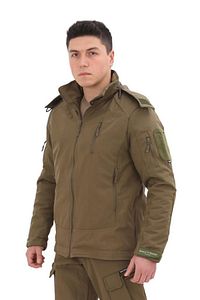 Taktik Çok Cepli Polar Astarlı Suya Dayanıklı Avcı Outdoor Softshell Mont ürün fotoğrafı