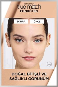 True Match Bakım Yapan Fondöten - 1C Soğuk Alt Ton. ürün fotoğrafı