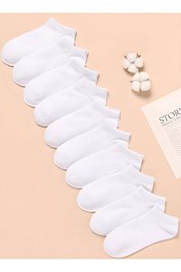 10'lu Paket Beyaz Yazlık Patik Çorap ürün fotoğrafı