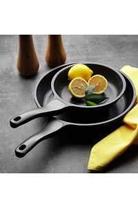 Stark-famos Xl 2 Parça Granit Döküm Tava Seti Yanmaz Yapışmaz - Gri ( 20 Ve 28 Cm ) ürün fotoğrafı