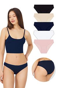 Basic Pamuklu Kadın Bikini Külot 5'li Paket ürün fotoğrafı