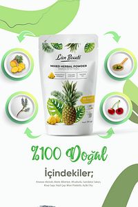 Bromelain Ananas Içeren Detoks Form Çayı Tozu 1 Aylık Kullanım ürün fotoğrafı