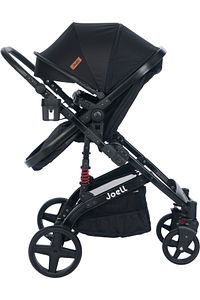 Truva 1712 Travel Sistem Bebek Arabası Full Black ürün fotoğrafı