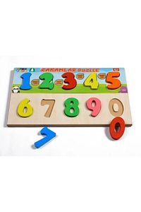 Ahşap Puzzle 3'ü 1 Arada Alfabe-Geometri-Sayılar ürün fotoğrafı