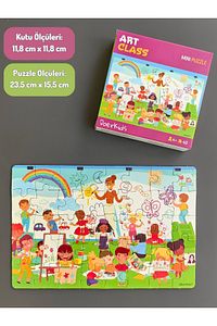 Sanat Sınıfı Çocuk Mini Puzzle | 40 Parça 4 Yaş ürün fotoğrafı