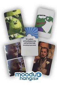 Moodun Hangisi - Eğlenceli Oyunu What Ona Do Hangi Kart Modsun Bi Moodsun You Modun Meme Mood Yolla ürün fotoğrafı