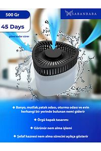 500 gr Nem Alıcılı Ve Rutubet Giderici Aparat Üçgen Naturel (TABLET DAHİL) ürün fotoğrafı