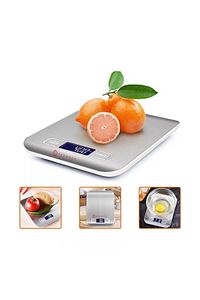 Lüx Mutfak Terazisi Dijital 5 Kg Paslanmaz Çelik Mutfak Tartısı Pil Hediyeli ürün fotoğrafı