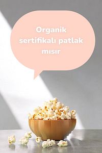 ORGANİK Patlak Mısır 1kg (PESTİSİT ve AFLATOKSİN ANALİZLİ) ürün fotoğrafı