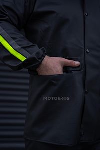 Reflektörlü Özel Kesim 0,45mm Kalın Yağmurluk Takımı (CEPLİ) Su Geçirmez Pvc Kumaş Ekstra Kalın ürün fotoğrafı