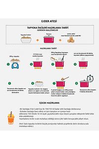 1 Kg. Tapyoka Incileri Ve 25 Adet Kalın Pipet/bubble Tea/tapioca Pearls/boba Tea/bubble Tea ürün fotoğrafı