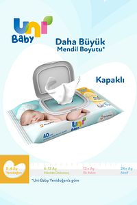 Yenidoğan Islak Pamuk Mendil 12x40 (480 YAPRAK) ürün fotoğrafı