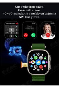 Hk 4g Liite Sim Kartlı Kameralı Btk Kayıtlı Distribitör Garantili Amoled Akıllı Kol Saati ürün fotoğrafı