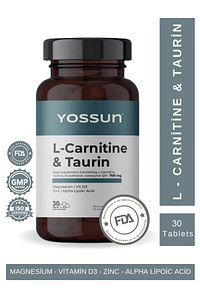 L-Karnitin, Taurin, Glutatyon ve Koenzim Q10 İçeren Tablet Takviye Edici Gıda ürün fotoğrafı