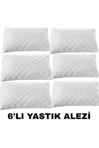 6'LI TER VE KİR GEÇİRMEZ 50X70 KAPİTONELİ DESENLİ FERMUARLI YASTIK ALEZİ ürün fotoğrafı