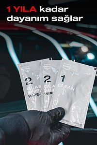 Glasshield Wipe-On Nano Yağmur Kaydırıcı Mendil-Cam Yüzey Seramik Kaplama-1 Yıl Dayanım ürün fotoğrafı