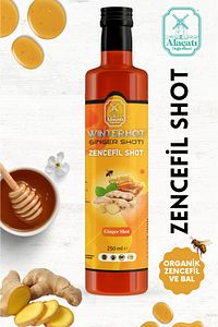Ginger shot, Zencefil, Zerdeçal, Karanfil, Bal, Nane Özü, Hibiskus, Kara Mürver, C Vit 250ml İçecek ürün fotoğrafı