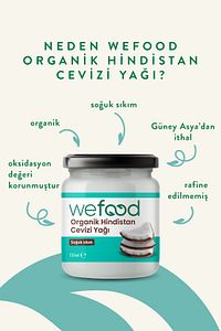 Organik Hindistan Cevizi Yağı 150 ml (Soğuk Sıkım) ürün fotoğrafı