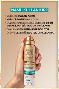 Ambre Solaire Natural Bronzer Güneşsiz Bronzlaştırıcı Sprey 150ml ürün fotoğrafı