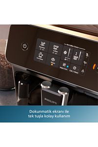 2200 Serisi Tam Otomatik Espresso Makinesi, Dokunmatik Ekran, Klasik Süt Köpürtücü, EP2220/10 ürün fotoğrafı