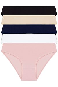 Basic Pamuklu Kadın Bikini Külot 5'li Paket ürün fotoğrafı