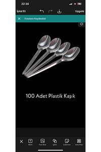 3 Gözlü Köpük Tabak - 3 Bölmeli Tabak - Plastik Çatal,kaşık - Karton Bardak Eko Set ürün fotoğrafı
