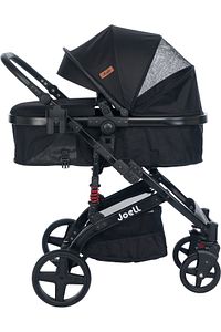 Truva 1712 Travel Sistem Bebek Arabası Full Black ürün fotoğrafı
