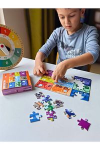 Inşaat Araçları Iş Makinaları Mini Puzzle | 40 Parça 4 Yaş ürün fotoğrafı