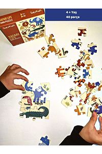 Safari Vahşi Hayvanlar Mini Puzzle | 3-7 Yaş - 40 Parça ürün fotoğrafı