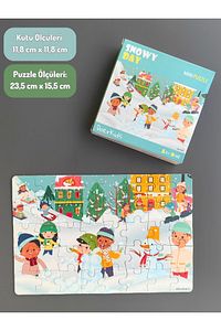 Kar Eğlencesi Mini Puzzle | 3-7 Yaş - 40 Parça ürün fotoğrafı