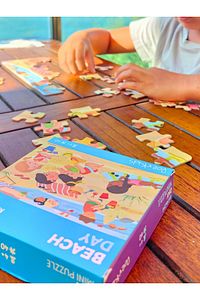 Çocuklar Kumsalda Mini Puzzle | 40 Parça 3-7 Yaş ürün fotoğrafı