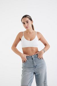 Göğüs Pedli Seamless Crop Atlet A6009-k1 ürün fotoğrafı