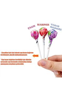 Organik Lolipop (ÇİLEK, KARPUZ, YABAN MERSİNİ VE C VİTAMİNİ) - 1 Paket ürün fotoğrafı