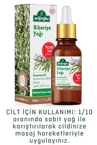 Biberiye Yağı 20ml %100 Saf Ve Doğal Rosemary Oil ürün fotoğrafı