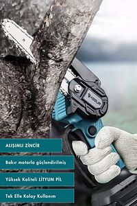 Profesonel Metal Dişli 18v 1.5ah Şarjlı Dal Budama Testeresi ürün fotoğrafı