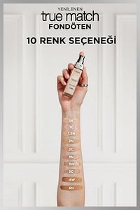 L'oréal Paris True Match Bakım Yapan Fondöten - 1n Nötr Alt Ton ürün fotoğrafı