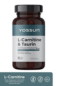 L-Karnitin, Taurin, Glutatyon ve Koenzim Q10 İçeren Tablet Takviye Edici Gıda ürün fotoğrafı