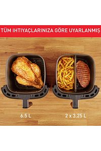 EY8018TR Easy Fry & Grill 2'si 1 Arada 6,5 Litre XXL Yağsız Fritöz - 4300009190 ürün fotoğrafı
