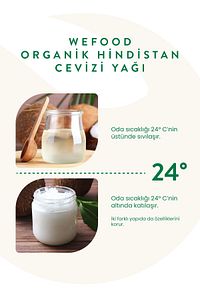 Organik Hindistan Cevizi Yağı 300 ml (Soğuk Sıkım) ürün fotoğrafı