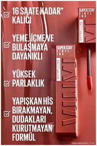 Super Stay Vinyl Ink Uzun Süre Kalıcı Likit Parlak Ruj 100 Charmed ürün fotoğrafı