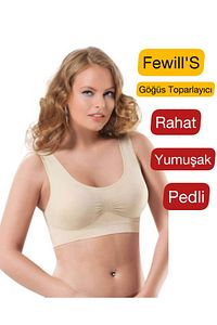 Toparlayıcı Sıkılaştırıcı Pedli Sütyen 3'lü (SİYAH-BEYAZ-TEN RENGİ) ürün fotoğrafı